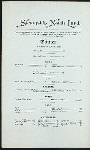 DINNER [held by] NORTHERN STEAMSHIP COMPANY/GREAT NORTHERN RY LINE. [at] ON BOARD SS NORTH LAND (SS;)