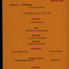 TABLE DE HOTE DINNER/FISH DINNER [held by] HOTEL VELVET [at] "OLD ORCHARD BEACH, ME" (HOTEL;)