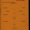 TABLE DE HOTE DINNER/FISH DINNER [held by] HOTEL VELVET [at] "OLD ORCHARD BEACH, ME" (HOTEL;)