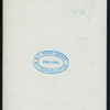 189TH REGULAR DINNER [held by] XIII CLUB [at] "CENTRAL RESTAURANT, 143 LIBERTY STREET, [NEW YORK, NY];" (REST;)