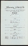 DINNER [held by] NORTHERN STEAMSHIP COMPANY/GREAT NORTHERN RY LINE. [at] ON BOARD SS NORTH WEST (SS;)