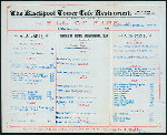 LUNCHEON [held by] TOWER RESTAURANT AND CAFE [at] "BLACKPOOL, [ENGLAND]" (FOR; REST;)
