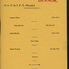 TABLE DE HOTE DINNER/FISH DINNER [held by] HOTEL VELVET [at] "OLD ORCHARD BEACH, ME" (HOTEL;)