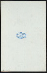 A LA CARTE [held by] NORTHERN STEAMSHIP COMPANY/GREAT NORTHERN RY LINE. [at] ON BOARD SS NORTH WEST (SS;)