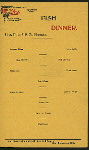 TABLE DE HOTE DINNER/FISH DINNER [held by] HOTEL VELVET [at] "OLD ORCHARD BEACH, ME" (HOTEL;)