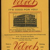 TABLE DE HOTE DINNER/FISH DINNER [held by] HOTEL VELVET [at] "OLD ORCHARD BEACH, ME" (HOTEL;)