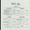 WINE LIST [held by] NORTHERN STEAMSHIP COMPANY/GREAT ORTHERN RY. LINE [at] ? (SS;)
