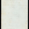 DINNER [held by] WEST COAST DINING SALOON [at]  (REST (?);)