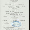 EVENING DINNER [held by] HOTEL VICTORY [at] "PUT-IN-BAY, OH" (HOTEL;)