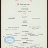 TIFFIN [held by] TOYO KISEN KAISHA [at] EN ROUTE ABOARD HONG KONG MARU (SS;)