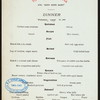 DINNER [held by] TOYO KISEN KAISHA [at] EN ROUTE ABOARD HONG KONG MARU (SS;)
