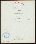 BREAKFAST [held by] TOYO KISEN KAISHA [at] EN ROUTE ABOARD HONG KONG MARU (SS;)