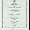 DINNER [held by] HOTEL KURHAUS [at] "SCHEVENINGEN, (THE NETHERLANDS?)" (HOTEL;)