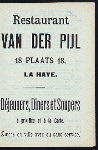 DINNER [held by] HOTEL KURHAUS [at] "SCHEVENINGEN, (THE NETHERLANDS?)" (HOTEL;)