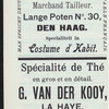 DINNER [held by] HOTEL KURHAUS [at] "SCHEVENINGEN, (THE NETHERLANDS?)" (HOTEL;)