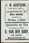 DINNER [held by] HOTEL KURHAUS [at] "SCHEVENINGEN, (THE NETHERLANDS?)" (HOTEL;)