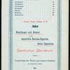 LUNCH/MITTAGS-KARTE [held by] ZUM FRANCISKANER/OSCAR BEGAUER [at] "BERLIN NW, GEORGEN-STRASSE NR. 13; [GERMANY]" (REST;)