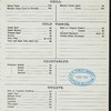 DAILY MENU [held by] GOLDEN GRAIN BREAD CO. LTD. [at] ENGLAND(?) (FOR;)