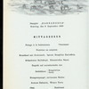 DINNER [held by] NORDDEUTSCHER LLOYD BREMEN - S.S.BARBAROSSA [at] EN ROUTE (SS)