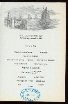 DINNER [held by] NORDDEUTSCHER LLOYD BREMEN - S.S.BARBAROSSA [at] EN ROUTE (SS)