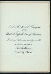 14NTH ANNUAL BANQUET [held by] UNITED TYPOTHETAE OF AMERICA [at] "THE BALTIMORE, KANSAS CITY,MO" (HOTEL;)