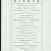 DINNER [held by] LEHIGH VALLEY RAILROAD [at] BLACK DIAMOND EXPRESS (DINING CAR;)