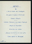 FAREWELL DINNER TO MONS. DE JARDIN,CONSUL FOR FRANCE [held by] CONSULS IN MNELBOURNE [at] "GRAND HOTEL, MELBOURNE [AUSTRALIA]" (FOR;)