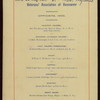FIRST ANNUAL DINNER [held by] VETERANS' ASSOCIATION OF VANCOUVER [at] "METROPOLE HOTEL, VANCOUVER, CAN" (HOTEL;)
