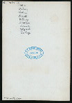 MENU [held by] ROUND TABLE CLUB [at]