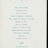 DINER OFFERT A SON EXCELLENCE LE MINISTRE DU PORTUGAL, MR. THOMAZ DE SOUZA ROSA [held by] LE COMMISSAIRE ROYAL ET LES MEMBRS DE LA COMMISSION EXECUTIVE DU PORTUGAL A L EXPOSITION UNIVERSELLE DE 1900 [at] "RITZ HOTEL, PARIS, FRANCE" (HOTEL;)