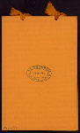 DINNER [held by] SAINT NICHOLAS SOCIETY [at] "DELMONICO'S, NEW YORK, NY" (REST;)