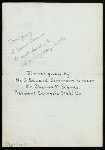 DINNER TO MEET CHARLES SCHWAB,PRESIDENT OF CARNEGIE STEEL CO.] [held by] [J.EDWARD SIMMONS?] [at] UNIVERSITY CLUB (OTHER (PRIVATE CLUB);)