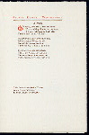 DINNER TO PROFESSOR GEORGE HOWARD WOODBERRY [held by] COLUMBIA COLLEGE STUDENTS [at] "[?COLUMBIA COLLEGE, NEW YORK, NY?]"