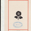 ANNUAL CHRISTMAS DINNER [held by] WHITEFRIARS CLUB [at] TROCADERO CLUB (ENGLAND?) (FOR;)