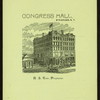 DINNER [held by] CONGRESS HALL [at] SYRACUSE NY (HOTEL;)