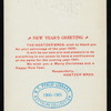 CHRISTMAS LUNCH [held by] COLONNADE RESTAURANT [at] "726 BROADWAY, NY" (REST;)