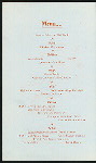 CHRISTMAS DINNER [held by] O. AND O.S.S. COPTIC [at] EN ROUTE ABOARD COPTIC? (SS?;)