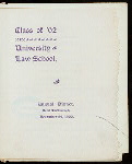 ANNUAl DINNER [held by] UNIVERSITY LAW SCHOOL - CLASS OF 'O2 [at] HOTEL MARLBOROUGH (HOTEL)