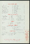 CARTE DU JOUR [held by] [COLONIAL HOTEL] [at] "[CLEVELAND, OH]" (HOTEL;)