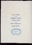 ANNUAL DINNER [held by] TEMPLE CLUB (FOURTH MASONIC DISTRICT) [at] HOTEL MANHATTAN [NY] (HOTEL;)
