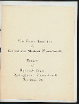 ANNUAL DINNER [held by] YALE ALUMNI ASSOCIATION [at] "NYASSET CLUB, SPRINGFIELD, MA" (OTHER (PRIVATE CLUB);)