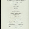 DINNER [held by] HAMBURG-AMERIKA LINIE [at] EN ROUTE ABOARD SCHNELLDAMPFER AUGUSTE VICTORIA (SS;)