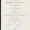 DINNER [held by] HAMBURG-AMERIKA LINIE [at] EN ROUTE ABOARD SCHNELLDAMPFER AUGUSTE VICTORIA (SS;)