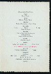 17TH ANNUAL RECEPTION AND BANQUET [held by] COURT GEN'L PHILIP H. SHERIDAN NO. 36 F. OF A. [at] "CAFE LOGELING, (?)" (REST;)