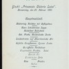 DINNER [held by] HAMBURG-AMERIKA LINIE [at] "SCHNELLDAMPFER ""VICTORIA LUISE""" (SS;)