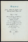 DINNER [held by] HAMBURG-AMERIKA LINIE [at] "SCHNELLDAMPFER ""VICTORIA LUISE""" (SS;)