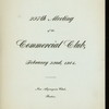 297TH MEETING [held by] COMMERCIAL CLUB [at] "NEW ALGONQUIN CLUB, BOSTON, MA" (OTHER (CLUB);)