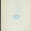 167TH ANNIVERSARY OF THE BIRTH OF GEN'L. GOERGE WASHINGTON [held by] NEW YORK SOCIETY OF THE CINCINNATI [at] "SHERRY'S, NEW YORK, NY" (REST;)