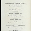 HAUPTMAHLZEIT [held by] HAMBURG-AMERIKA LINIE [at] "SCHNELLDAMPFER ""AUGUSTE VICTORIA""" (SS;)