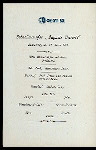 HAUPTMAHLZEIT [held by] HAMBURG-AMERIKA LINIE [at] "SCHNELLDAMPFER ""AUGUSTE VICTORIA""" (SS;)